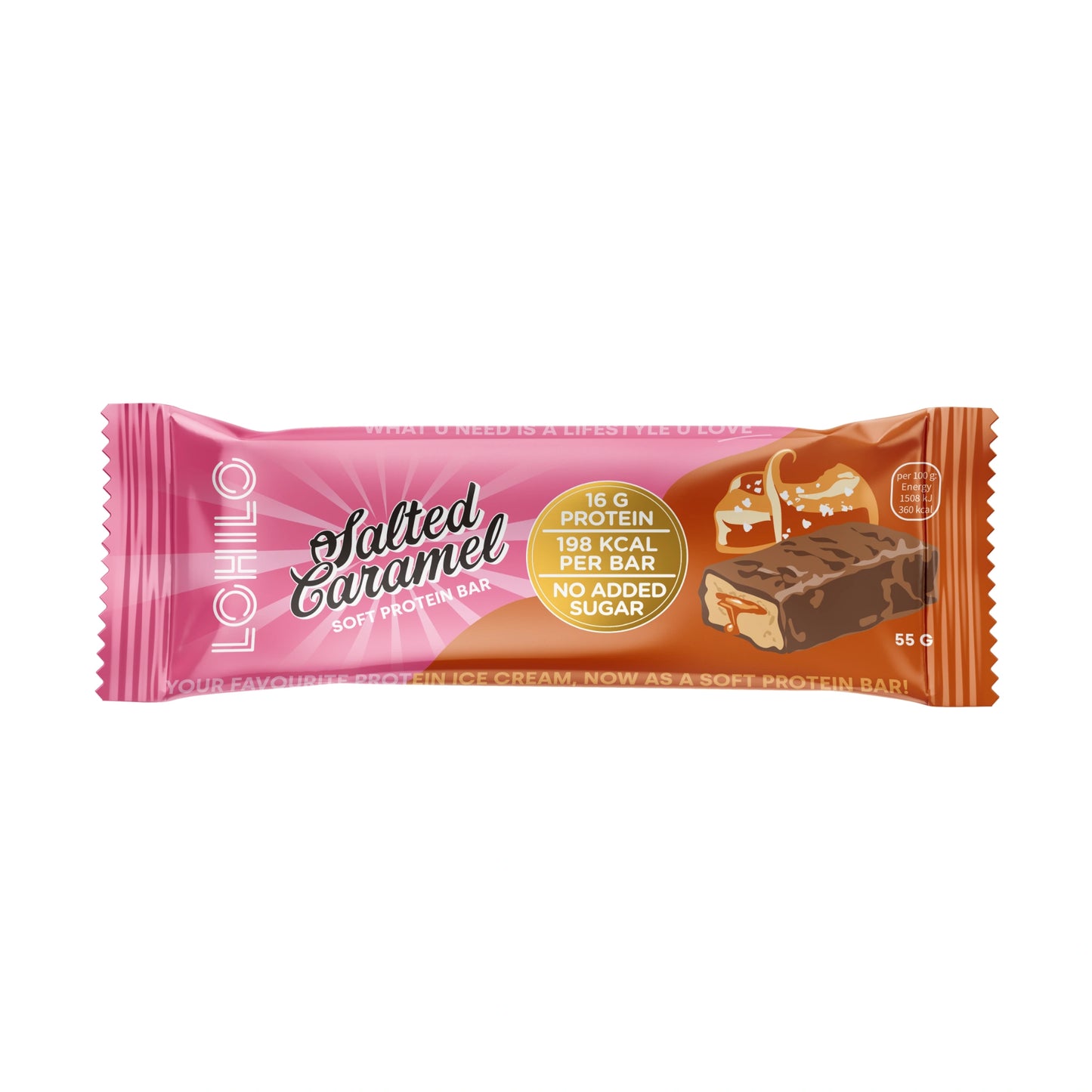 Baltymų batonėlis „sūdyto karamelės“ skonio 12 x 55g