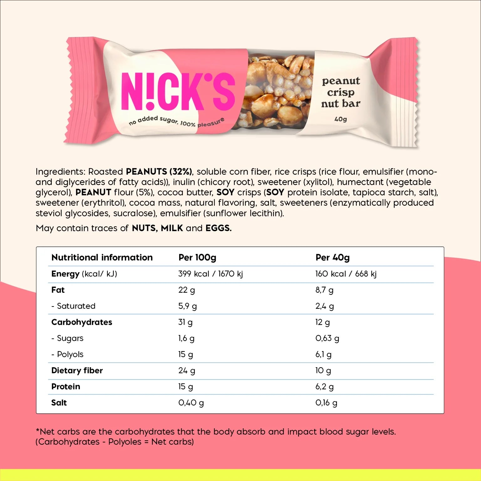 Peanut Crisp pähklibatoon 40 g