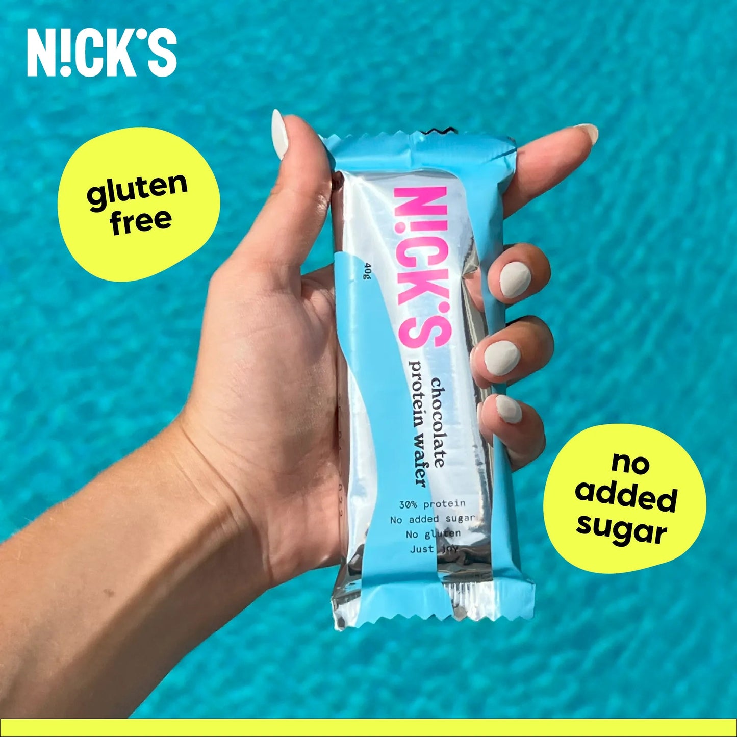 NICK'S - Proteiinivahvel "chocolate" 24 x 40g - njom.ee