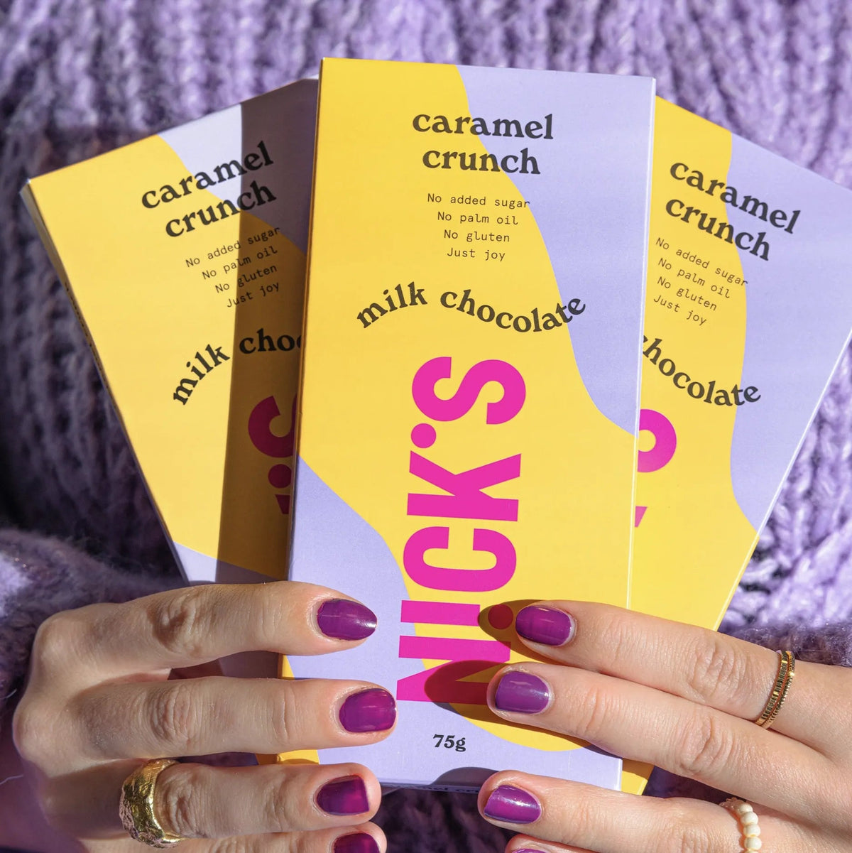 NICK’S Caramel Crunch Milk Chocolate Bar 75 g