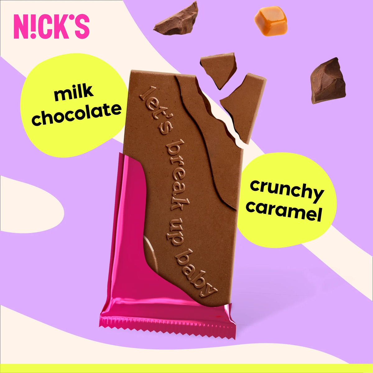 NICK’S Caramel Crunch Milk Chocolate Bar 75 g