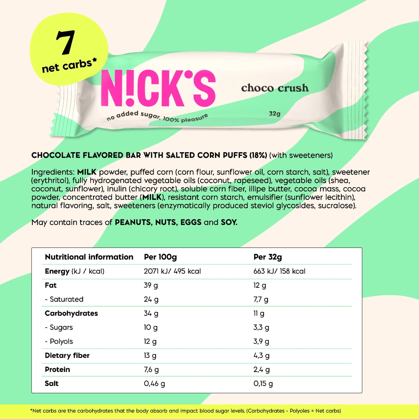 Šokoladas "choco crush" 15 x 32g