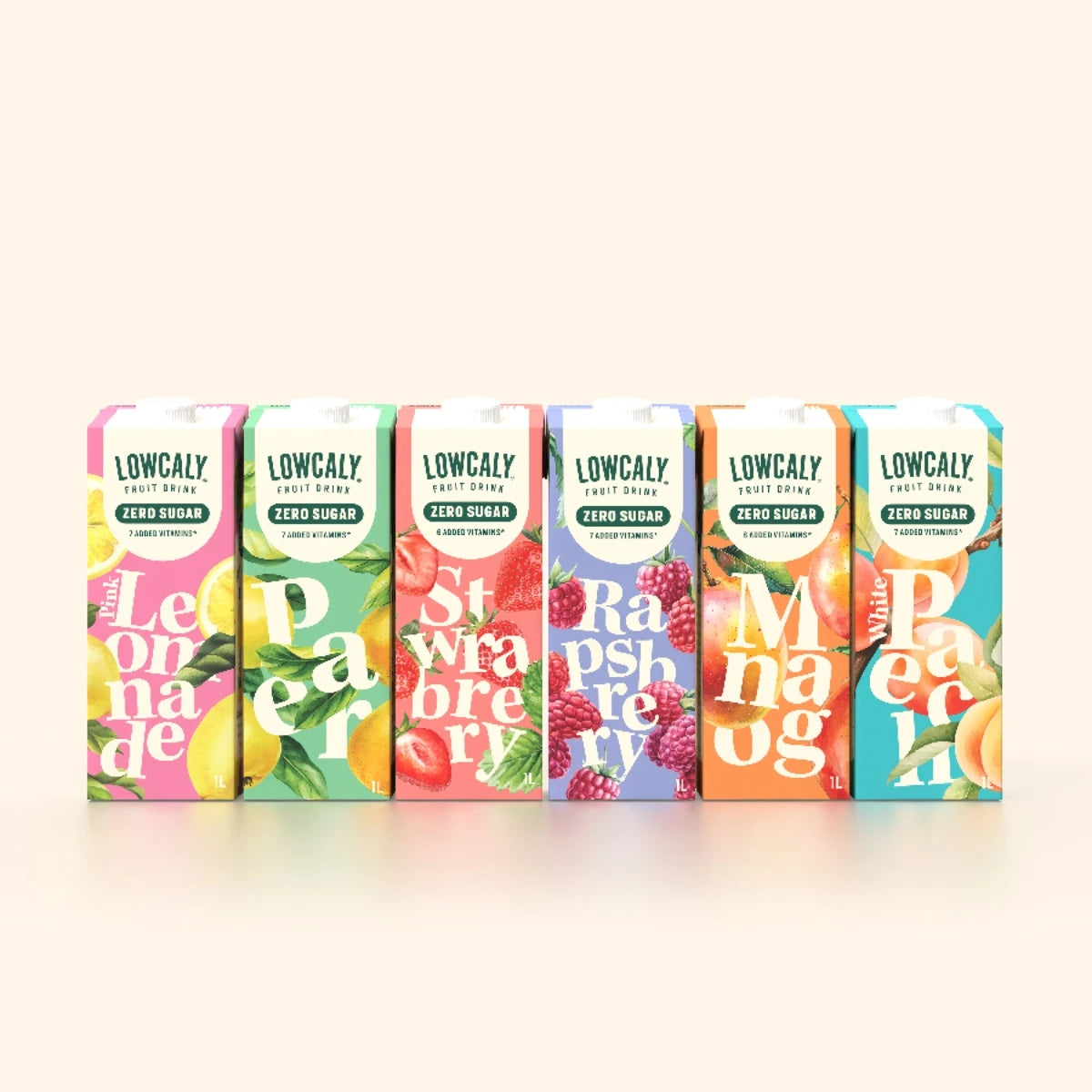 Lowcaly be cukraus vaisių gėrimas "mango" 10 x 1L