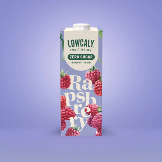 Lowcaly be cukraus vaisių gėrimas „aviečių sorbetas“ 1L