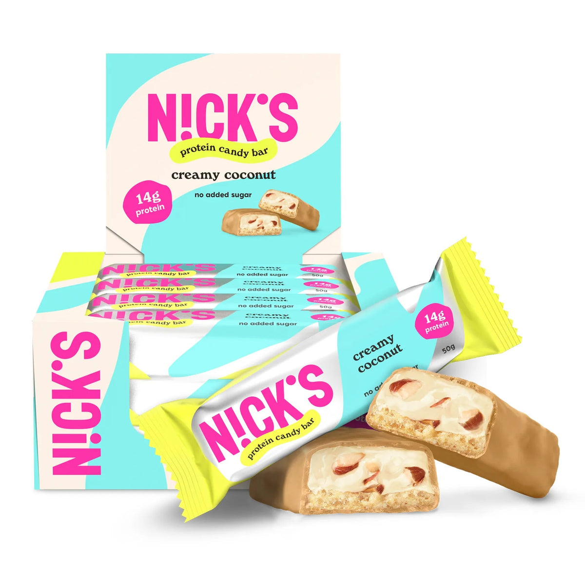 NICK’S Creamy Coconut Protein Bar Box of 12