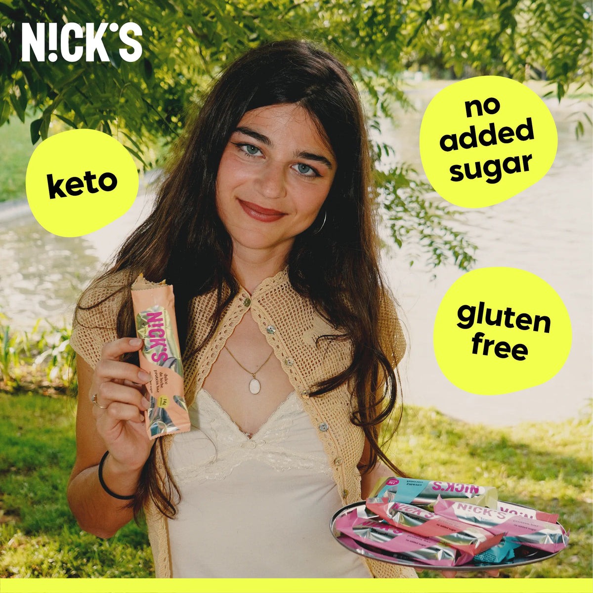 NICK’S Creamy Coconut Protein Bar lifestyle