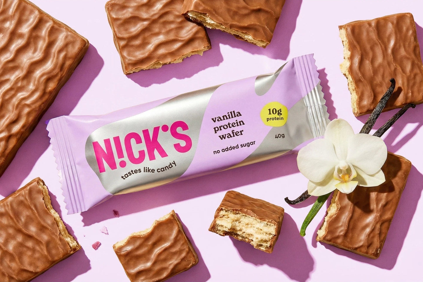 Proteino vaflis „vanilė“ 24 x 40g