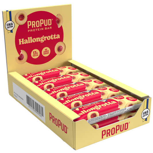 ProPud baltymų batonėlis „aviečių urvas“ 12 x 55g