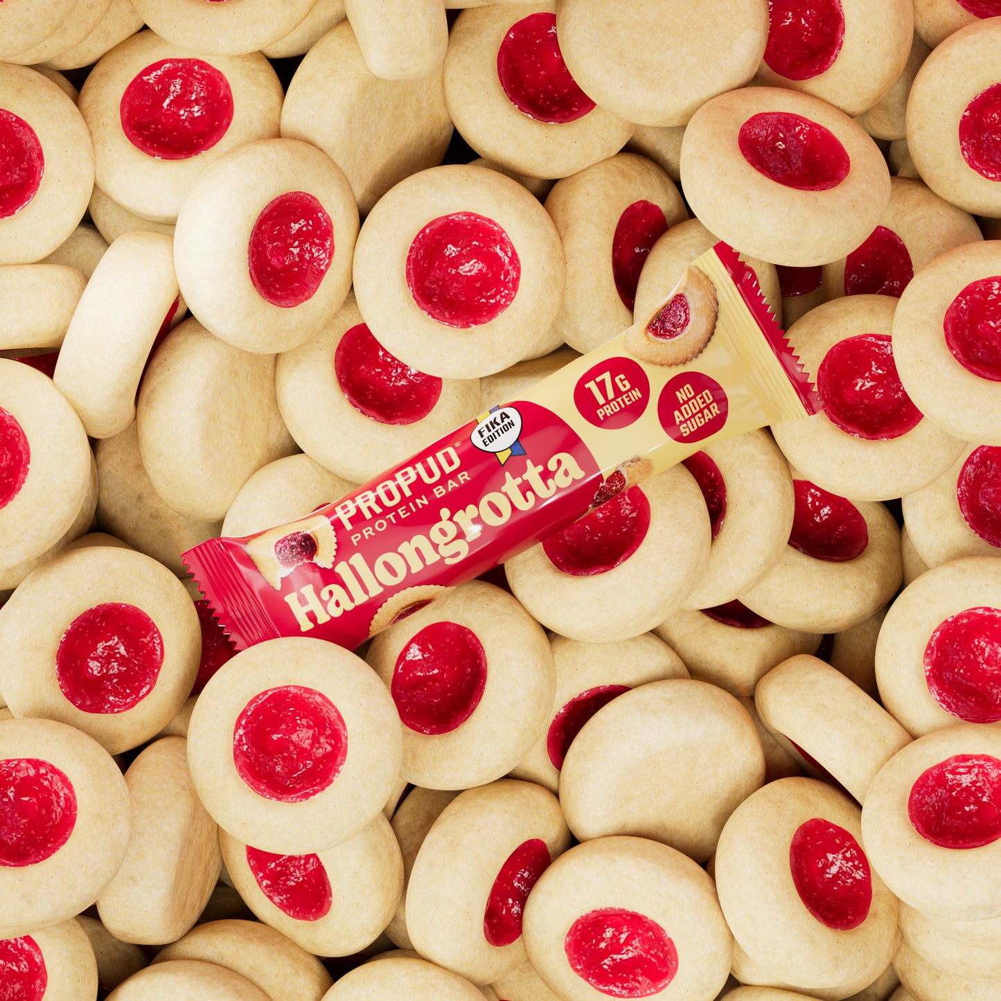 ProPud baltymų batonėlis „aviečių urvas“ 55g