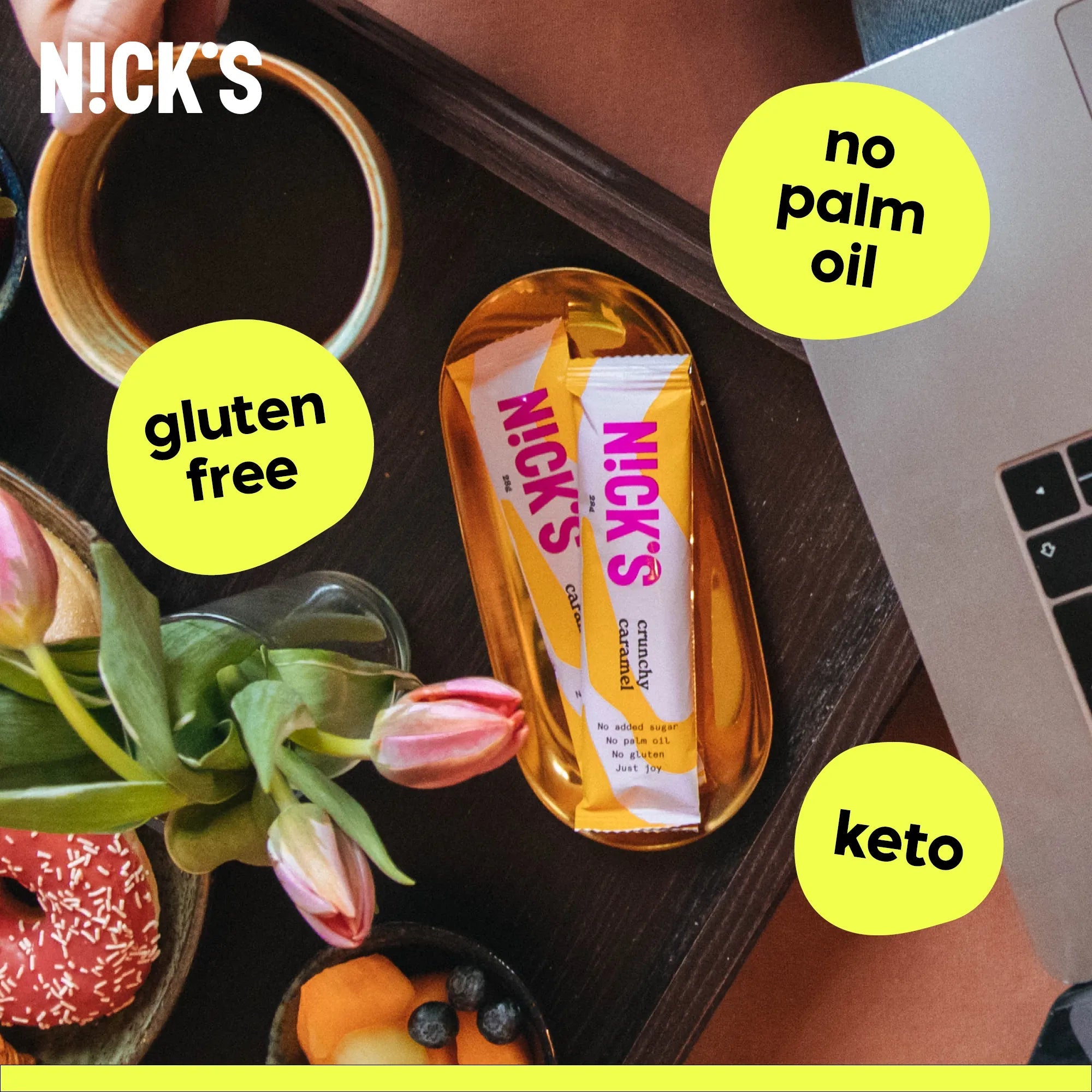 NICK’S Crunchy Caramel Chocolate Bar 28 g