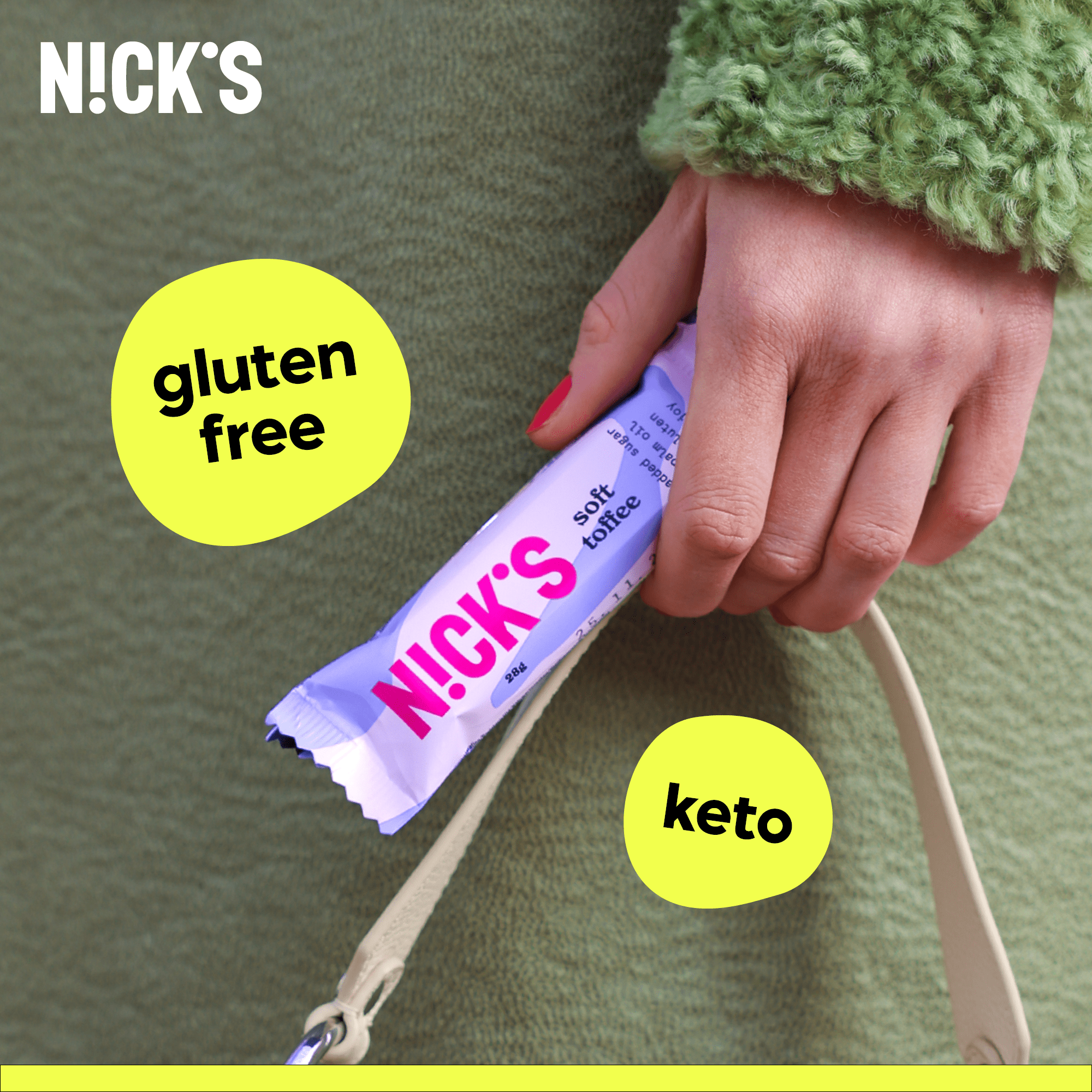 NICK’S Soft Toffee Chocolate Bar 28 g